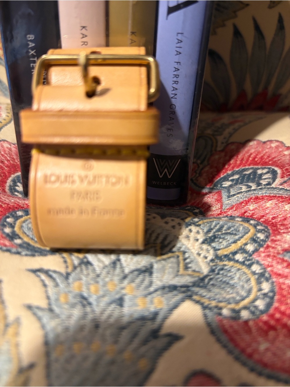 Louis Vuitton Tan Leather Bouveliere with Brass Buckle EUC - Picture 2 of 4